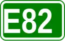 Zeichen der Europastraße 82