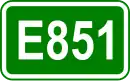 Zeichen der Europastraße 851