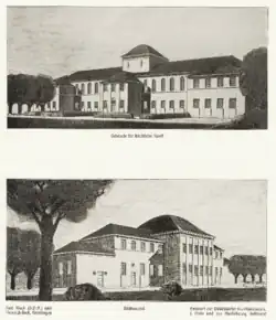 Gebäude für kirchliche Kunst und Bildhauerei, Karl Wach und Heinrich Beck, Ansichten