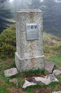 Am höchsten Punkt der Oberlausitz: Tafelstein im Isergebirge (1072&nbsp;m)
