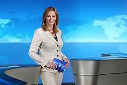 Kristina zur Mühlen im Tagesschau-Studio