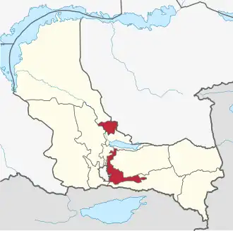 Lage im Oblys Almaty