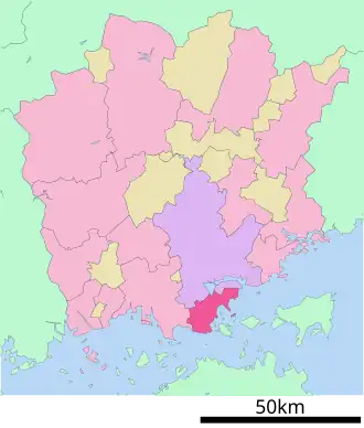 Lage Tamanos in der Präfektur