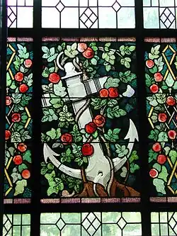 Symbolfenster im Mutterhaus der Kaiserswerther Schwestern im Tannenhof
