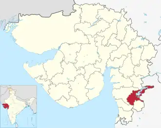 Lagekarte des Distrikts