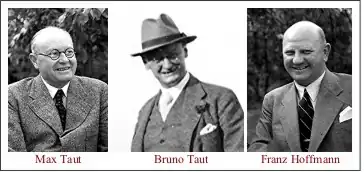 Die drei Inhaber der Architektengemeinschaft um 1930