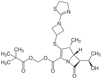 Strukturformel von Tebipenempivoxil