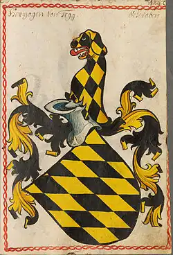 Wappen der Herzöge von Teck Scheiblersches Wappenbuch 1450–1480