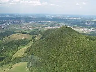 Teckberg von Süden (Luftaufnahme)