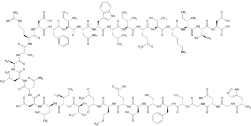 Strukturformel von Teduglutid