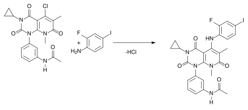 Schritt 7 der Synthese von Trametinib