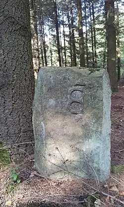 Der Dreimärker, ein Teilungsstein verschiedener Gemarkungen von 1579