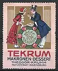 Werbemarke Tekrum Makronen-Dessert