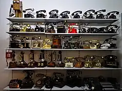 Teil der Telefonausstellung
