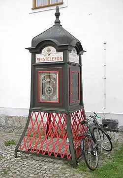 Schwedische Telefonzelle