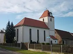 Kirche in Tellschütz vor dem Brand vom Januar 2015