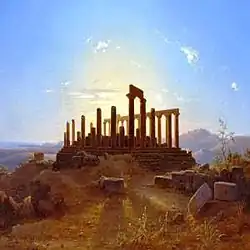 Alexander Hermann: Der Tempel von Agrigent, 1841