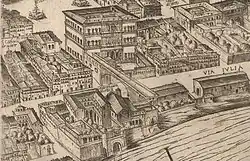 Ausschnitt Stadtplan Tempesta 1593 vers. 1645