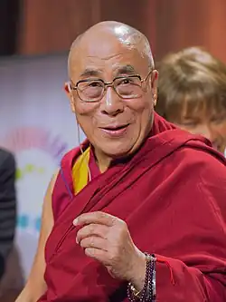 Tenzin Gyatso, der gegenwärtige 14. Dalai Lama (2012)