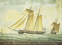 Die Terpsichore, Schiff der Gebrüder Tombazis (Emmanouil & Iakovos) (1819)