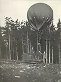 Motorwinde mit Ballon 1913