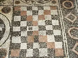 Rechts: Schachbrettmuster.