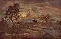 Sonnenuntergang bei Arbonne, um 1845/1846, Öl auf Leinwand, 64 × 99 cm, New York, Metropolitan Museum of Art