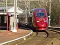 Thalys nach Köln im ehem. Haltepunkt Dolhain-Gileppe (2000)