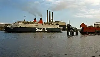 Die Galloway Princess in den Farben von Sealink