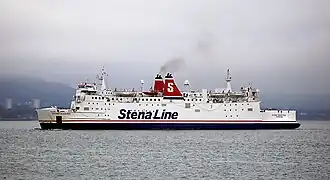 Die Stena Caledonia in den Farben von Stena Line