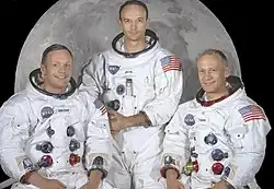 Apollo 11 – v.&nbsp;l.&nbsp;n.&nbsp;r. Neil Armstrong, Michael Collins, Buzz Aldrin