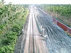 Zweigleisiger Ausbau der Pingtung-Eisenbahnlinie in Zhutian (2010)