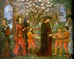 Der verwunschene Garten von Messer Ansaldo von Marie Spartali Stillman