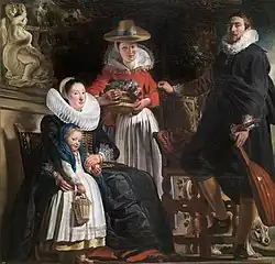 Jordaens: Die Familie Jordaens in einem Garten, um 1621