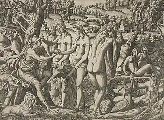 Kupferstich von Jean Mignon nach Luca Penni (um 1545)