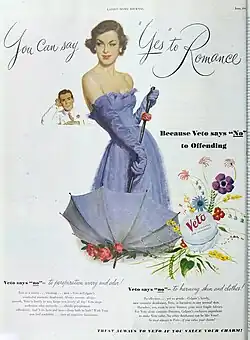 Dame mit Sonnenschirm in: The Ladies’ home journal, 1948