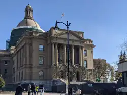 Produktion am Parlamentssitz von Alberta