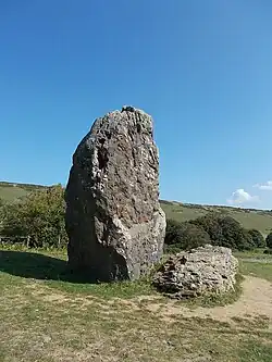 Longstone in Mottistone