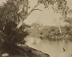 Der Yarra River nahe Studley Park, um 1858