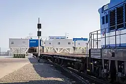 Der neue Hafen in Baku bei Alat