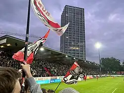 Die Schützenwiese während eines Spiel zwischen dem FC Winterthur und dem FC Thun (2022)