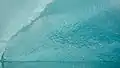 Durchscheinende Textur eines Eisbergs.