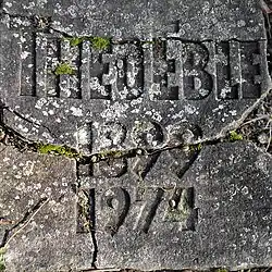 Theo Eble (1899–1974) Künstler, Maler, Grafiker, Glasmalerei, Fresko, Grab auf dem Friedhof Hörnli, Riehen, Basel-Stadt