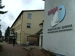 Theologisches Seminar Beröa, Erzhausen, Haupteingang (2012)