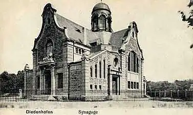 Alte Synagoge Thionville um&nbsp;1920