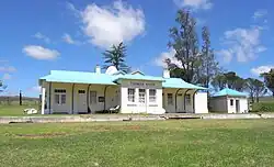 Historisches Bahnhofsgebäude in Thomas River