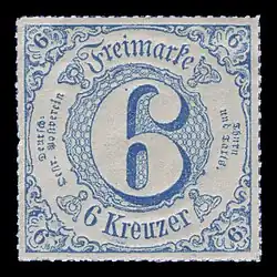 Briefmarke in Guldenwährung von 1866
