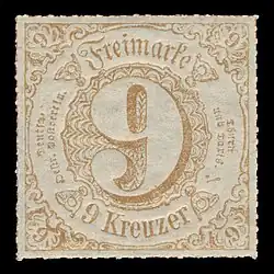 9 Kreuzer von 1866 (54II)