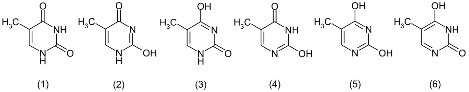 Tautomere des Thymins