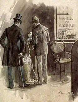 Broker mit Ticker tapes (1894)